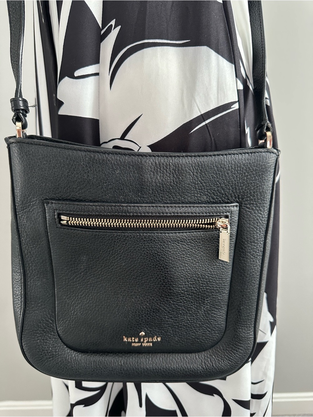 Kate Spade Leila Top Zip Leather Crossbody Shoulder Bag